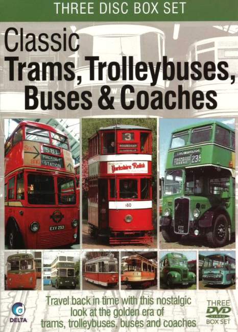 CLASSIC TRAMS, TROLLEYBUSES, BUSES & COACHES 3 DVDset - Click Image to Close